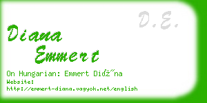 diana emmert business card